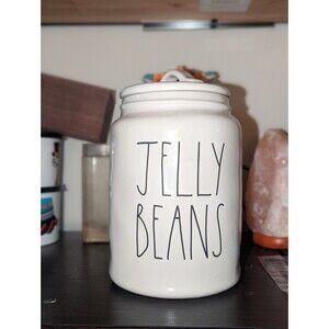 Rae Dunn Jelly Beans Easter Large Letter Chubby Canister